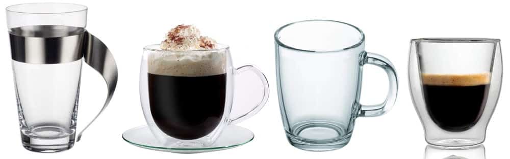 Kaffeetasse aus Glas Kaffeeglas