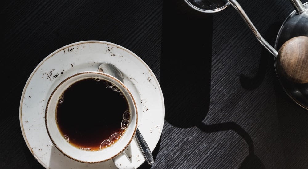 Ayurveda -schwarzer Kaffee